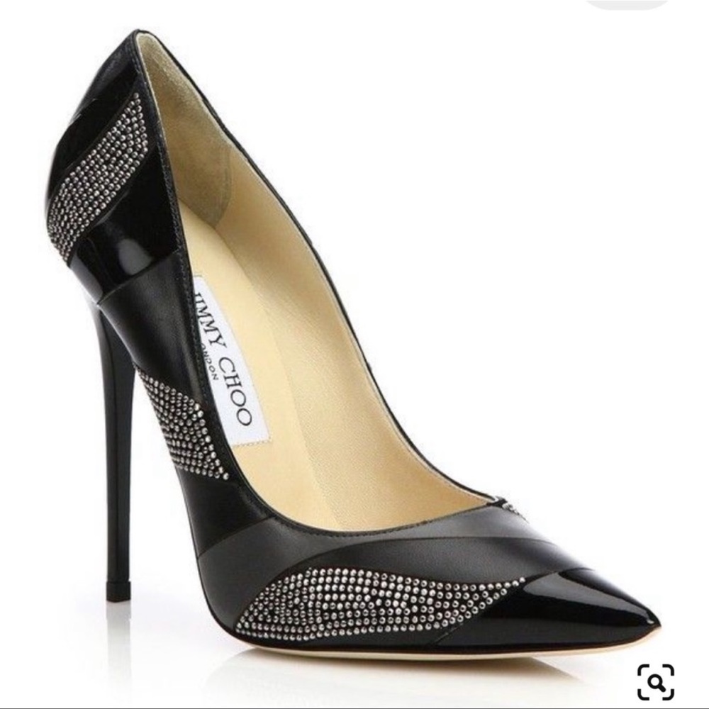 NEW Jimmy Choo Shoes stiletto heels 38 black @jimmychoo #jimmychoo